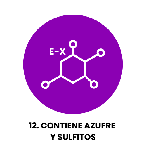 Icono de azufre Contiene azufre