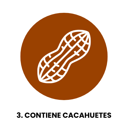 Icono de cacahuete Contiene cacahuete