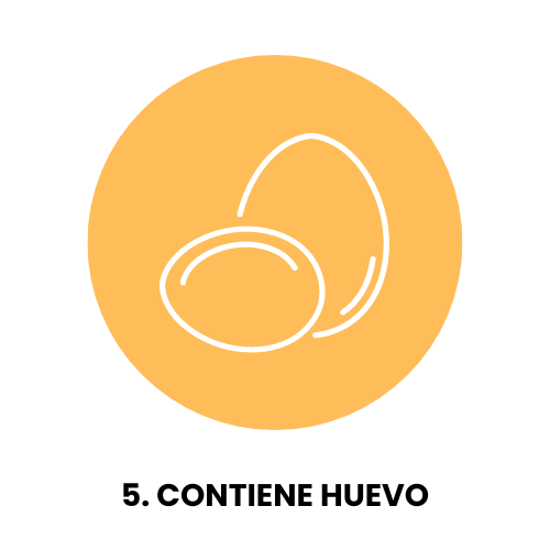 Icono de huevo Contiene huevo