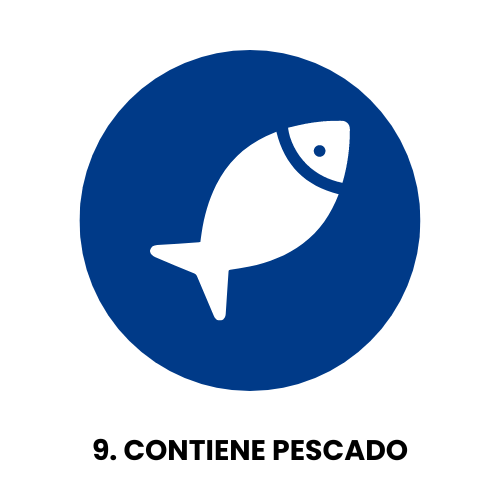 Icono de pescado Contiene pescado